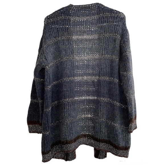 𝅺dixie Made in Italy Knitted Wool Cashmere Mix Cardigan size M - Picture 4 of 4